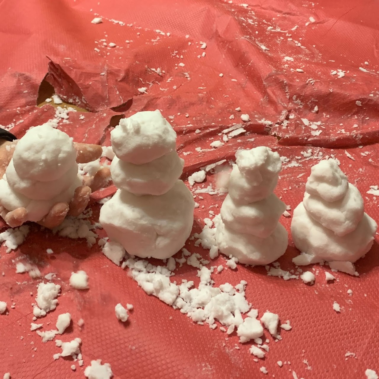 Creation of snowmen